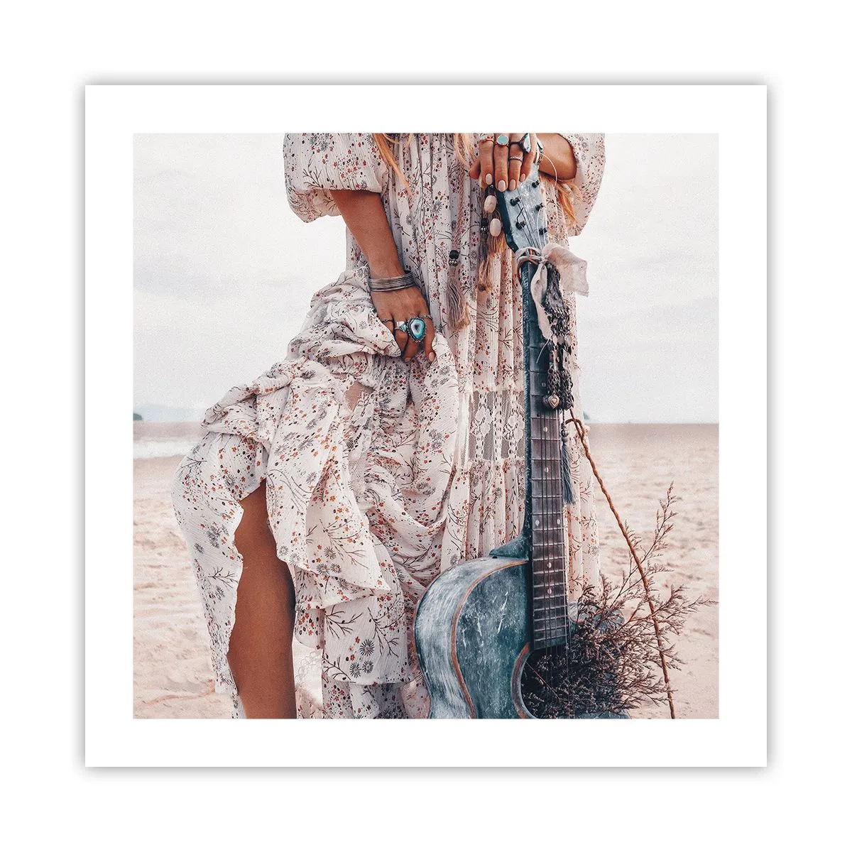 Poster - Hippie pe drum - 50x50 cm