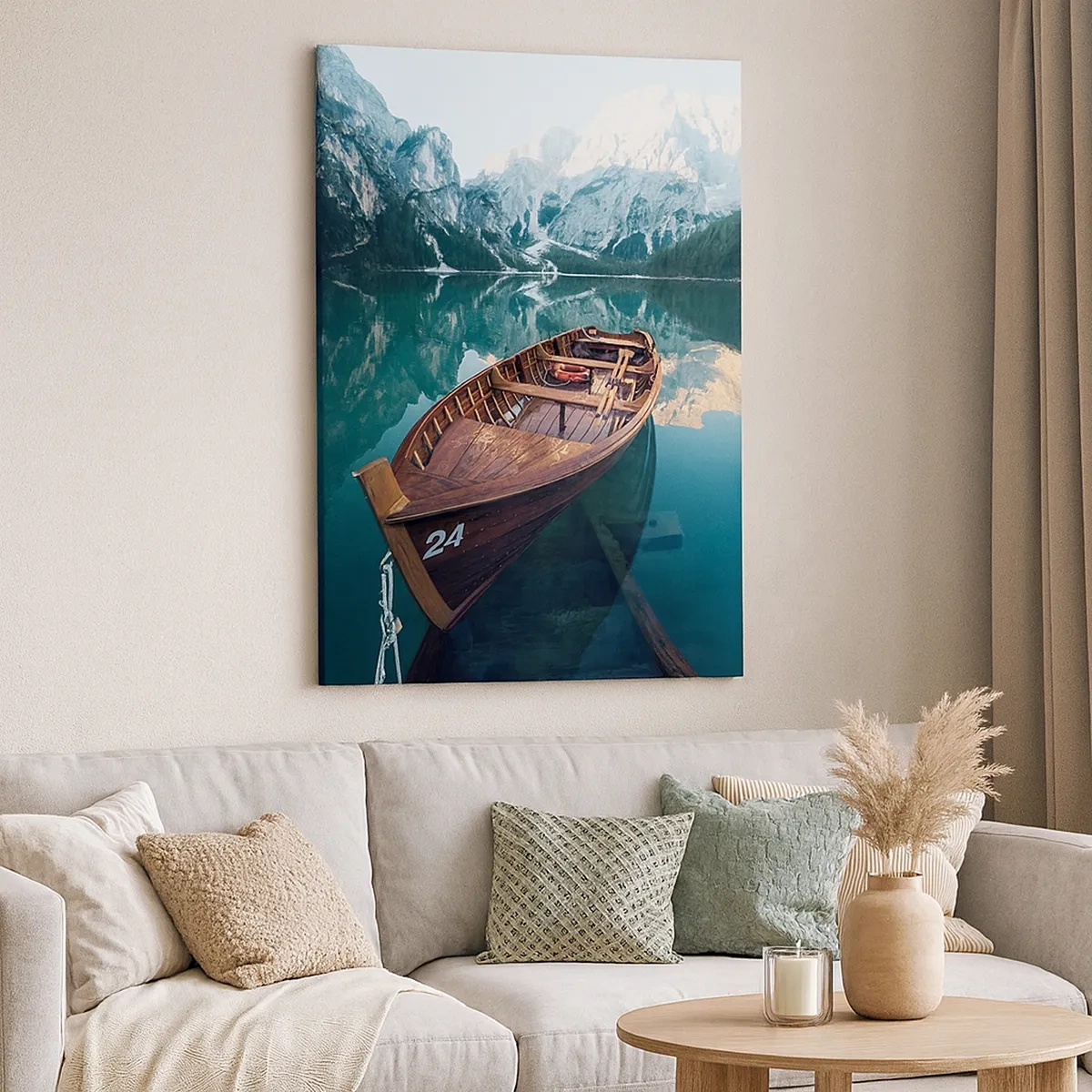 Tablou pe pânză Canvas - Ca și cum ar fi pictat pe sticlă - 50x70 cm