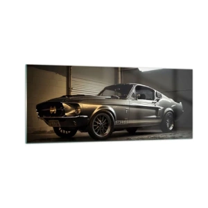 Tablou pe sticlă - Înapoi în trecut - 100x40 cm