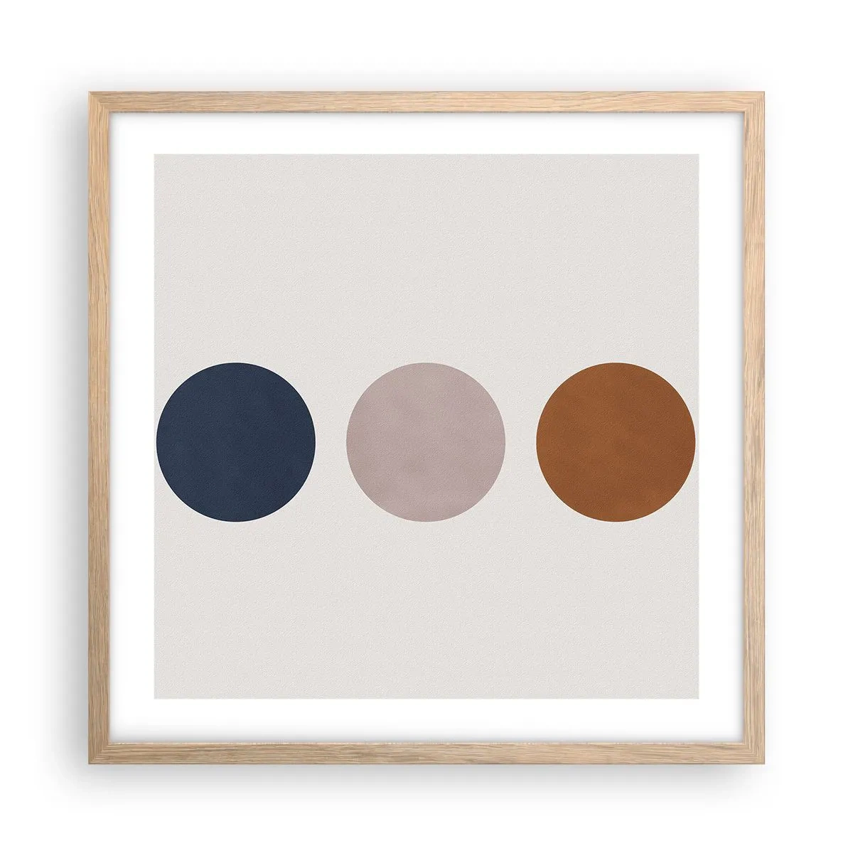 Poster în ramă de stejar deschis - Simbol de excelență - 50x50 cm