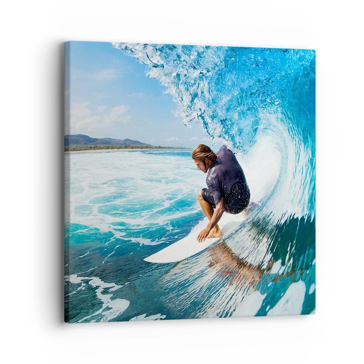 Tablou pe pânză - Dansând cu valurile - 30x30 cm