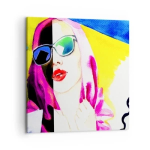 Tablou pe pânză - Nu sunt albă și nu sunt neagră - 50x50 cm