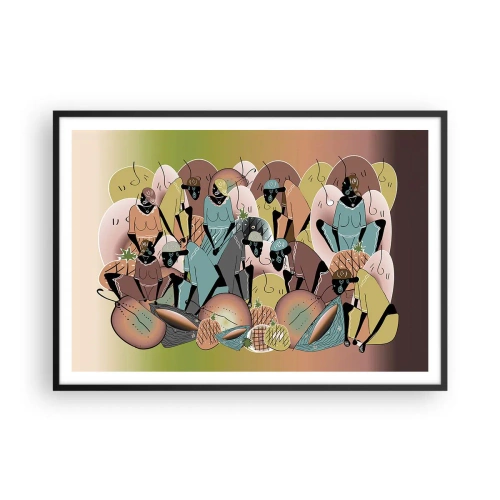 Poster în ramă neagră - Sărbătoarea cea mare se apropie - 100x70 cm