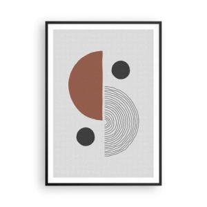 Poster în ramă neagră - Excelența roții - 70x100 cm