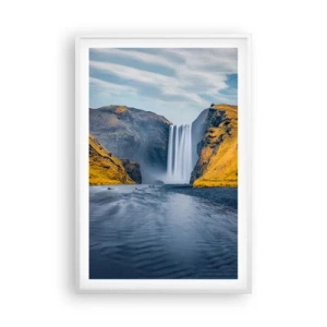 Poster în ramă albă - Durată eternă, mișcare eternă - 61x91 cm