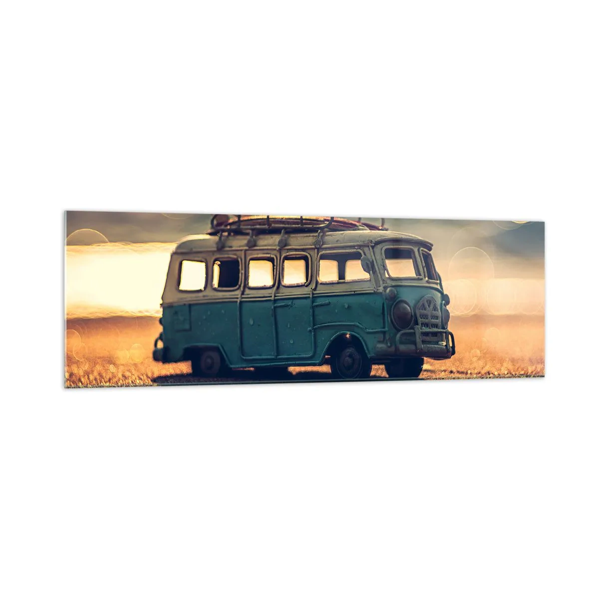 Tablou pe sticlă - Sfârșitul zeilor: banilor și al muncii - 160x50 cm