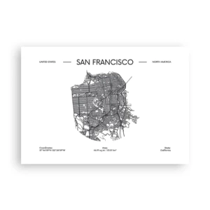 Poster - Anatomia San Francisco - 100x70 cm