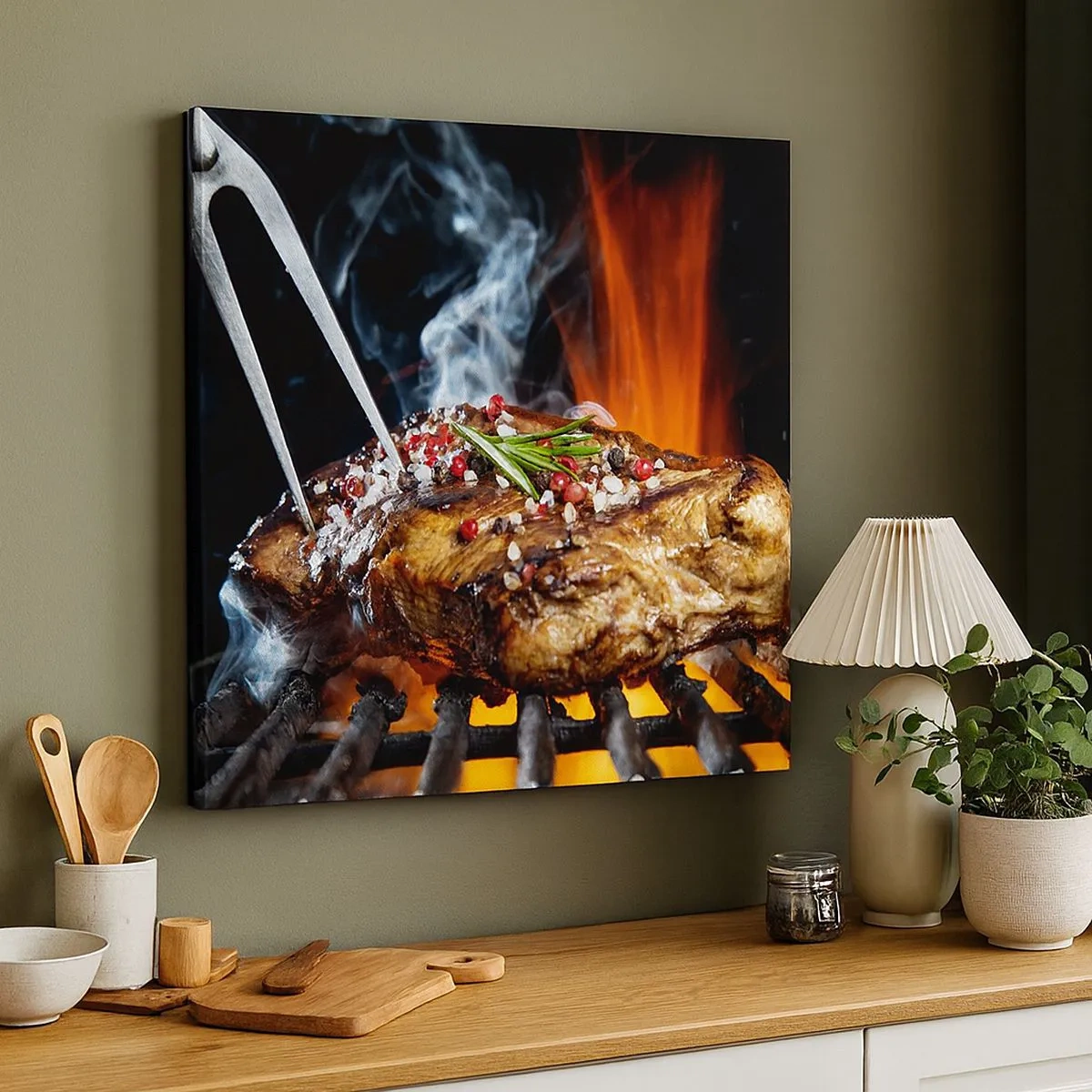 Tablou pe pânză - Suculente și parfumate - 30x30 cm