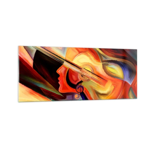 Tablou pe sticlă - Și totul merge bine - 100x40 cm