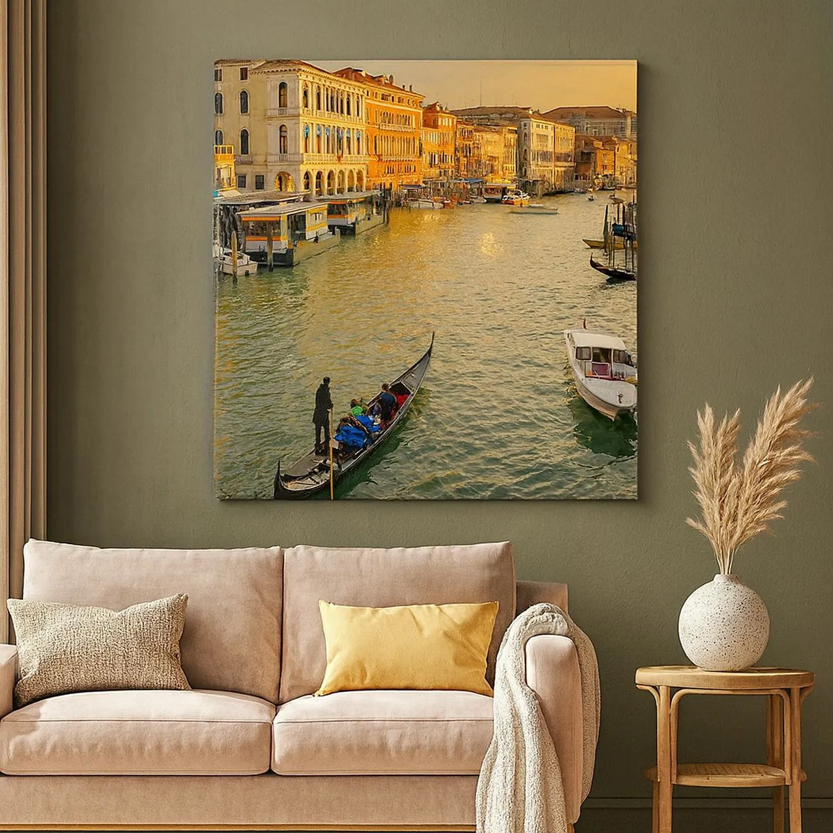 Tablou pe pânză - Pe partea însorită a străzii - 30x30 cm