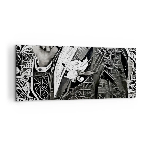 Tablou pe pânză - Doar un om aparent gri - 100x40 cm