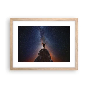 Poster în ramă de stejar deschis - Puterea este cu mine! - 40x30 cm