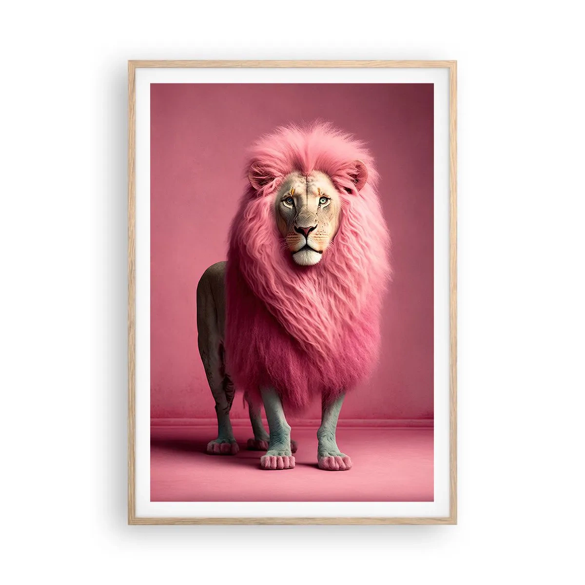 Poster în ramă de stejar deschis - Și nu-ți mai este frică - 70x100 cm