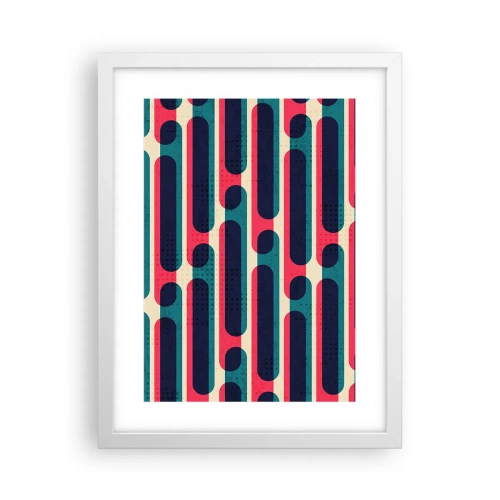 Poster în ramă albă - Înăuntru și înainte - 30x40 cm