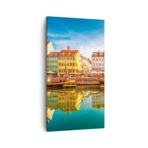 Tablou pe pânză - Spre o apă netedă ca o oglindă - 45x80 cm