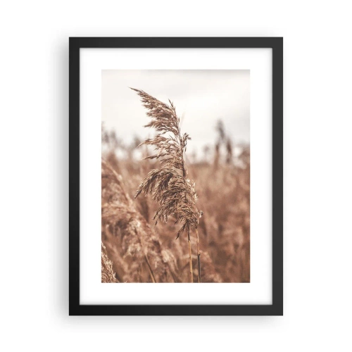 Poster în ramă neagră - Toamna pe câmpuri - 30x40 cm