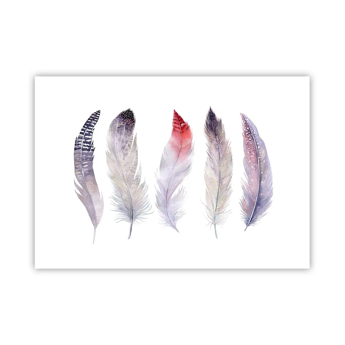 Poster - Delicate ca o ceață multicoloră - 100x70 cm