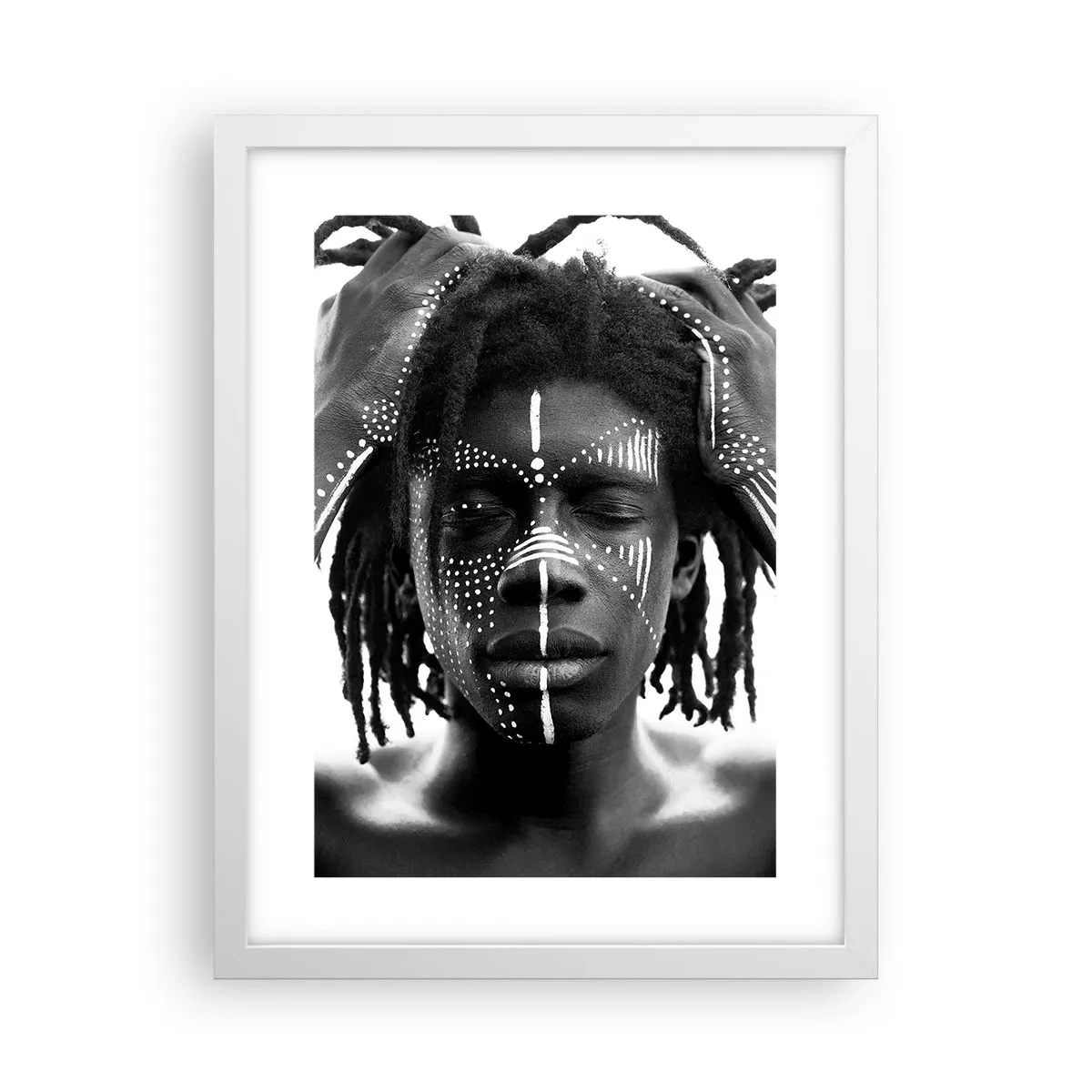 Poster în ramă albă - Unde ești? - 30x40 cm