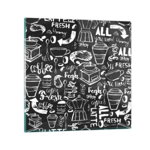 Tablou pe sticlă - All you need is… - 30x30 cm