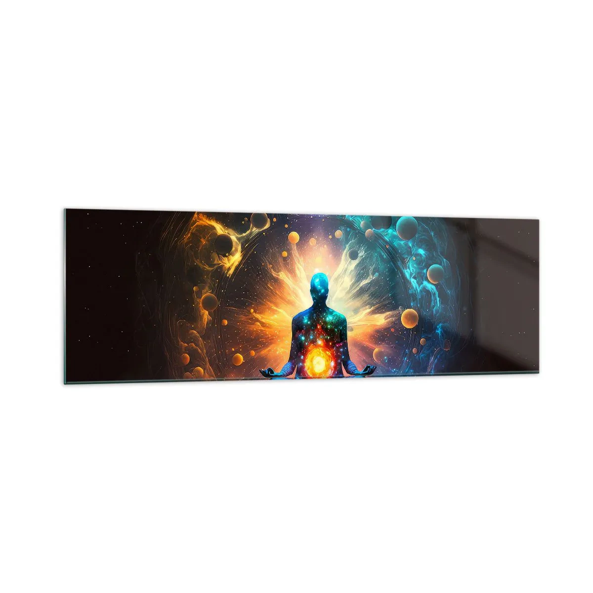 Tablou pe sticlă - Liniște cosmică - 160x50 cm