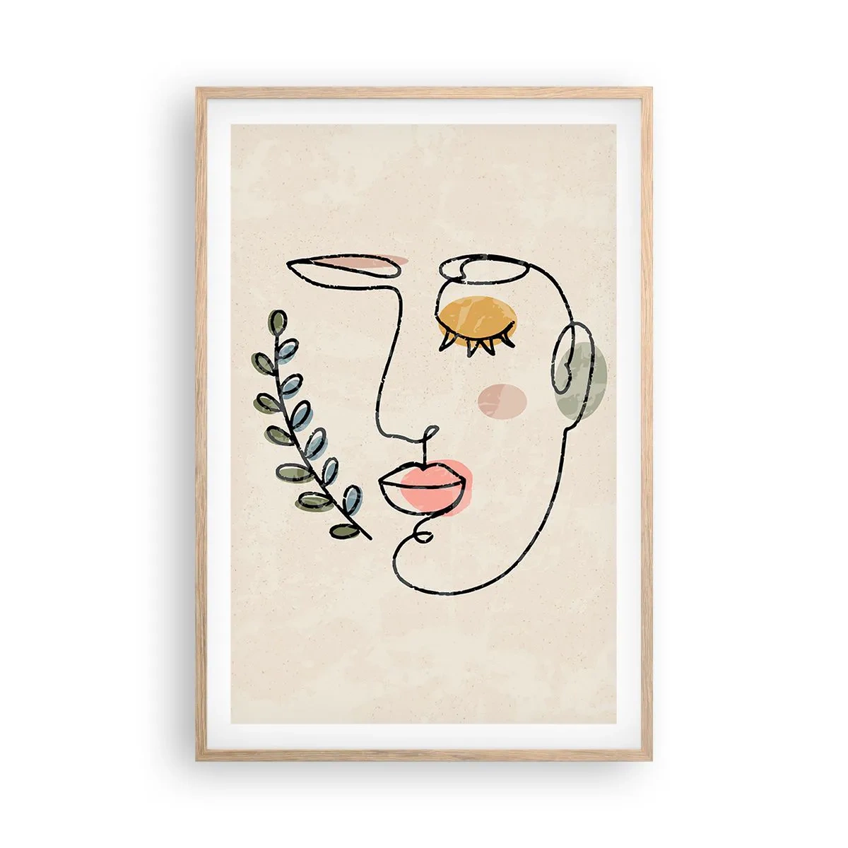 Poster în ramă de stejar deschis - Pacea regăsită - 61x91 cm