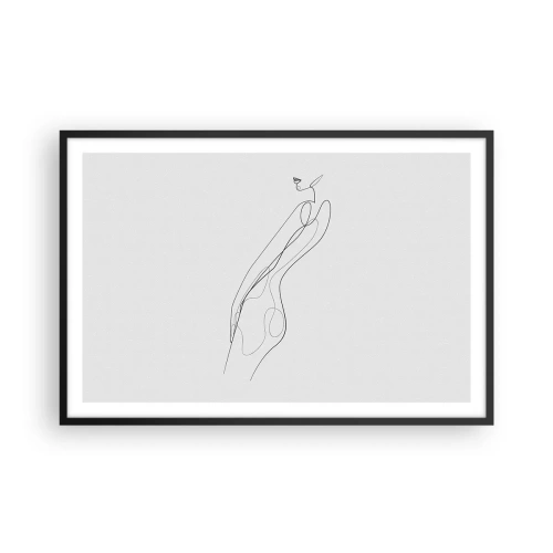 Poster în ramă neagră - Abia o promisiune - 91x61 cm