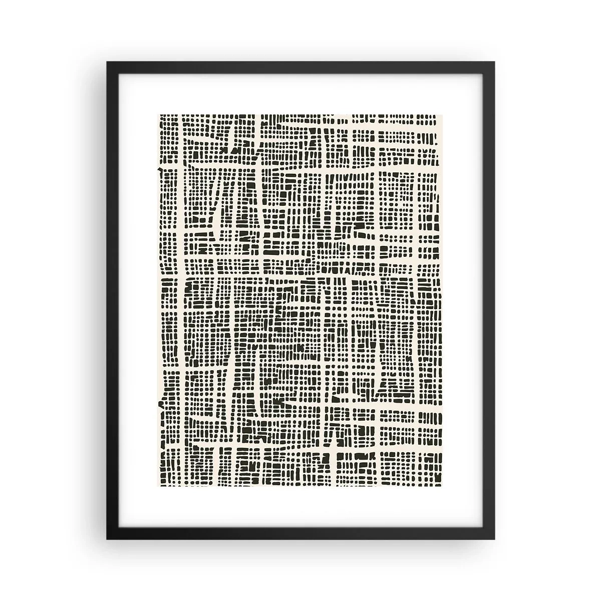 Poster în ramă neagră - O compoziție țesută - 40x50 cm