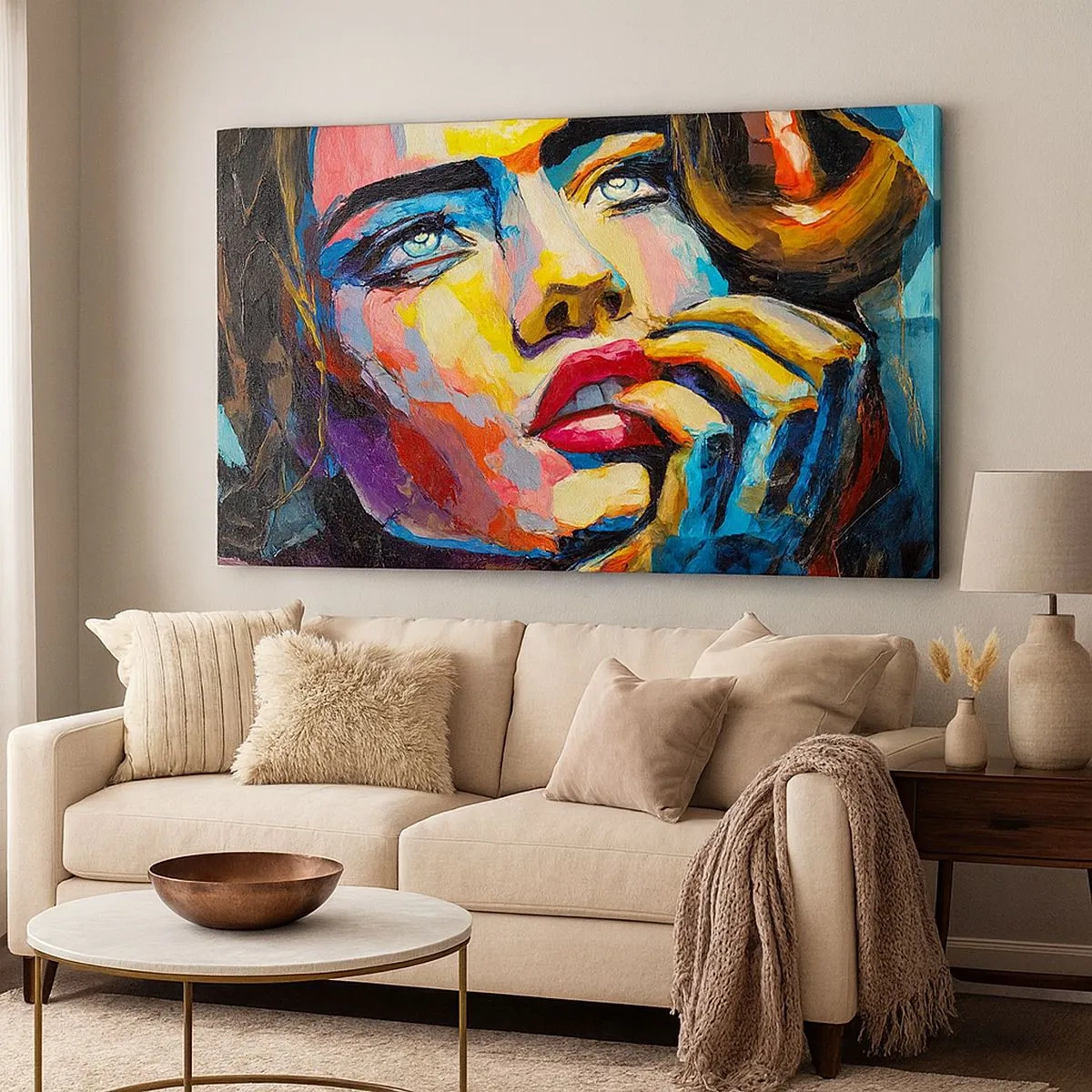 Tablou pe pânză - Visele ca niște păsări se înalță pe cer - 100x40 cm