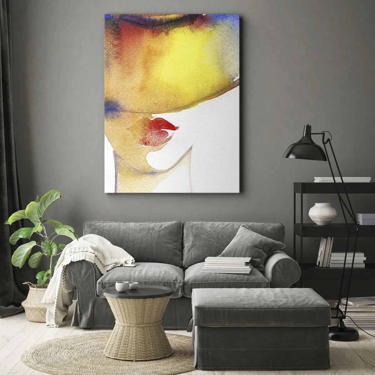 Tablou pe pânză - Portretul unei doamne    - 50x70 cm