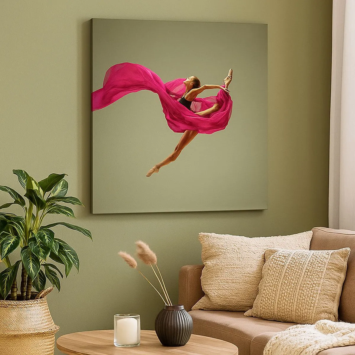 Tablou pe pânză - Flacără dansatoare - 30x30 cm