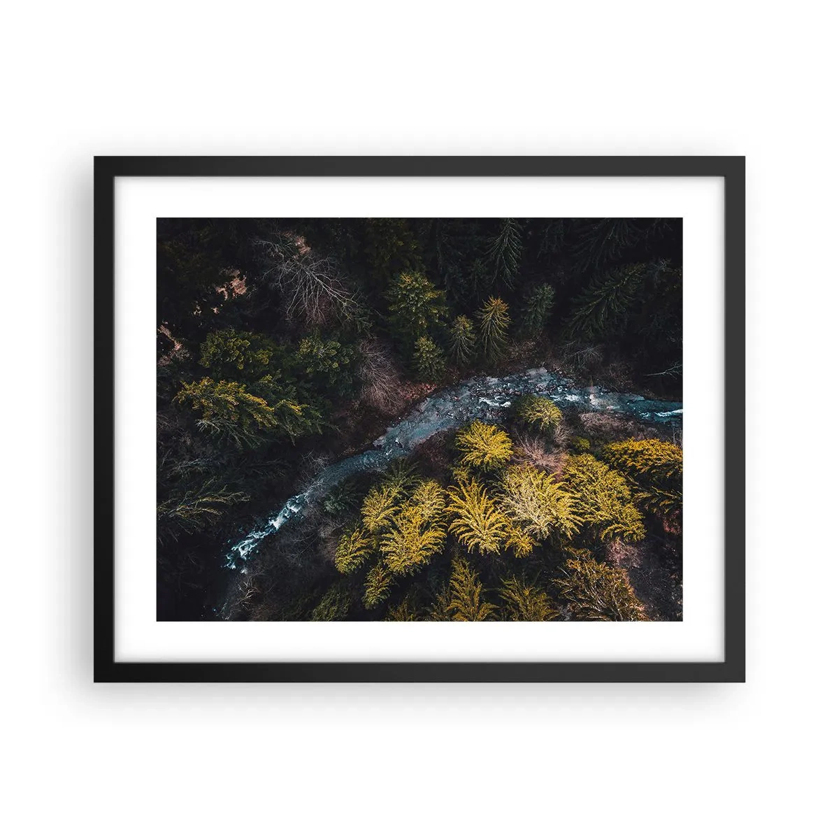 Poster în ramă neagră - Rapid și mai rapid - 50x40 cm