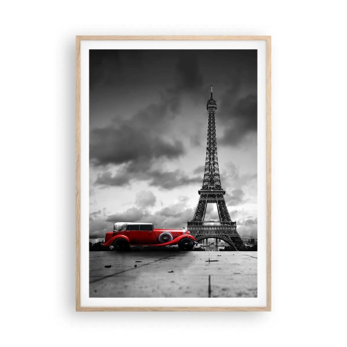 Poster în ramă de stejar deschis - Nu cu mult timp în urmă, la Paris - 70x100 cm