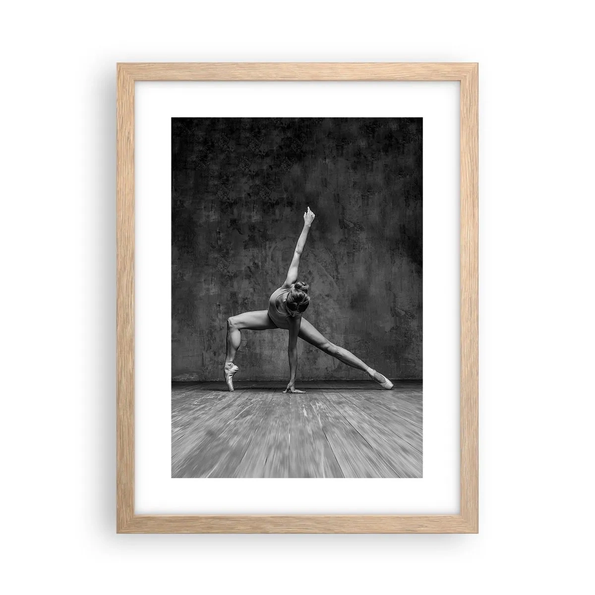 Poster în ramă de stejar deschis - Idealul de echilibru - 30x40 cm