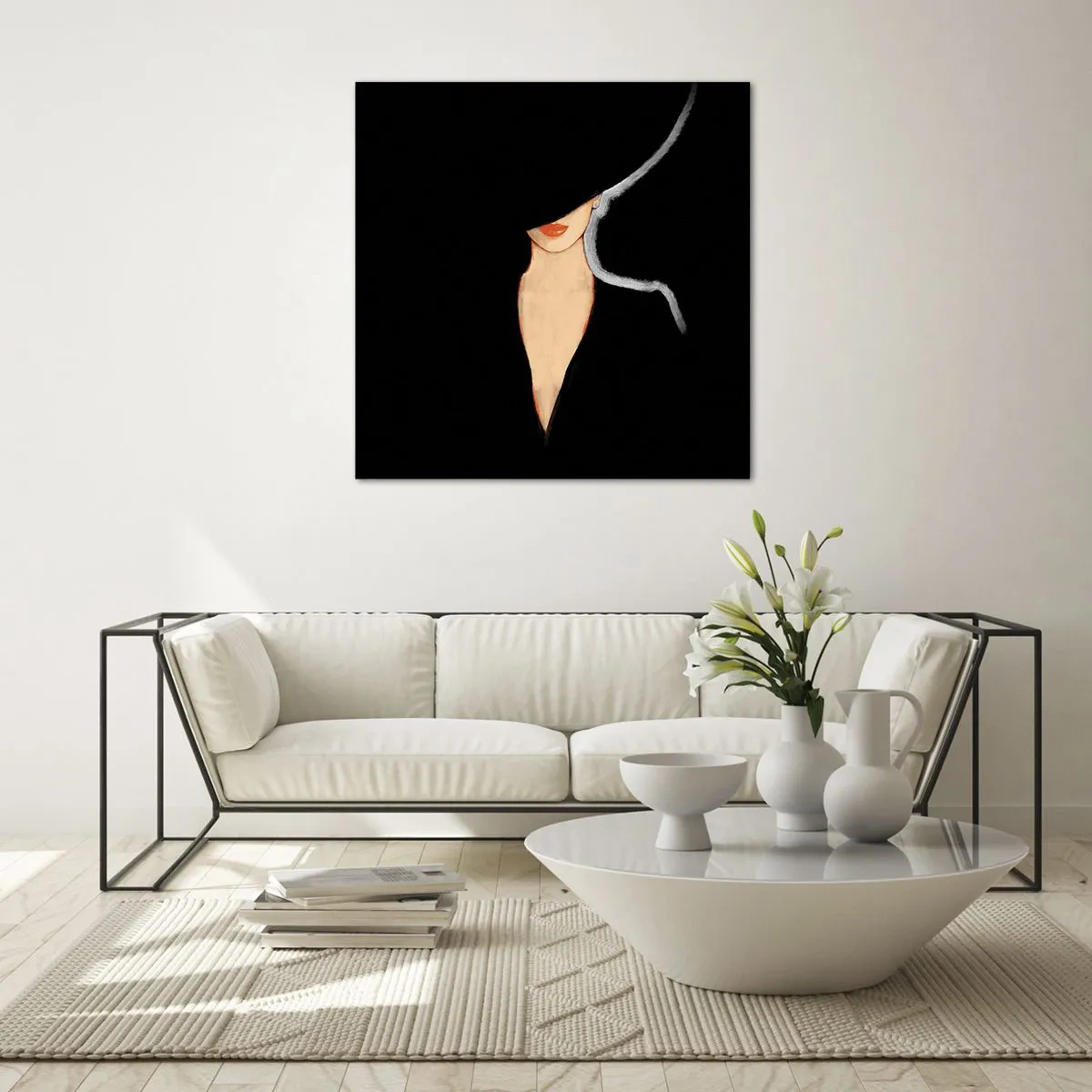 Tablou pe sticlă - Eleganță și stil - 50x50 cm