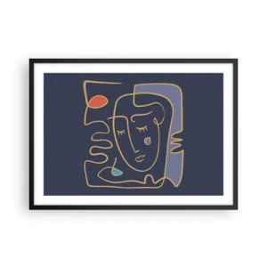 Poster în ramă neagră - În reverie - 70x50 cm