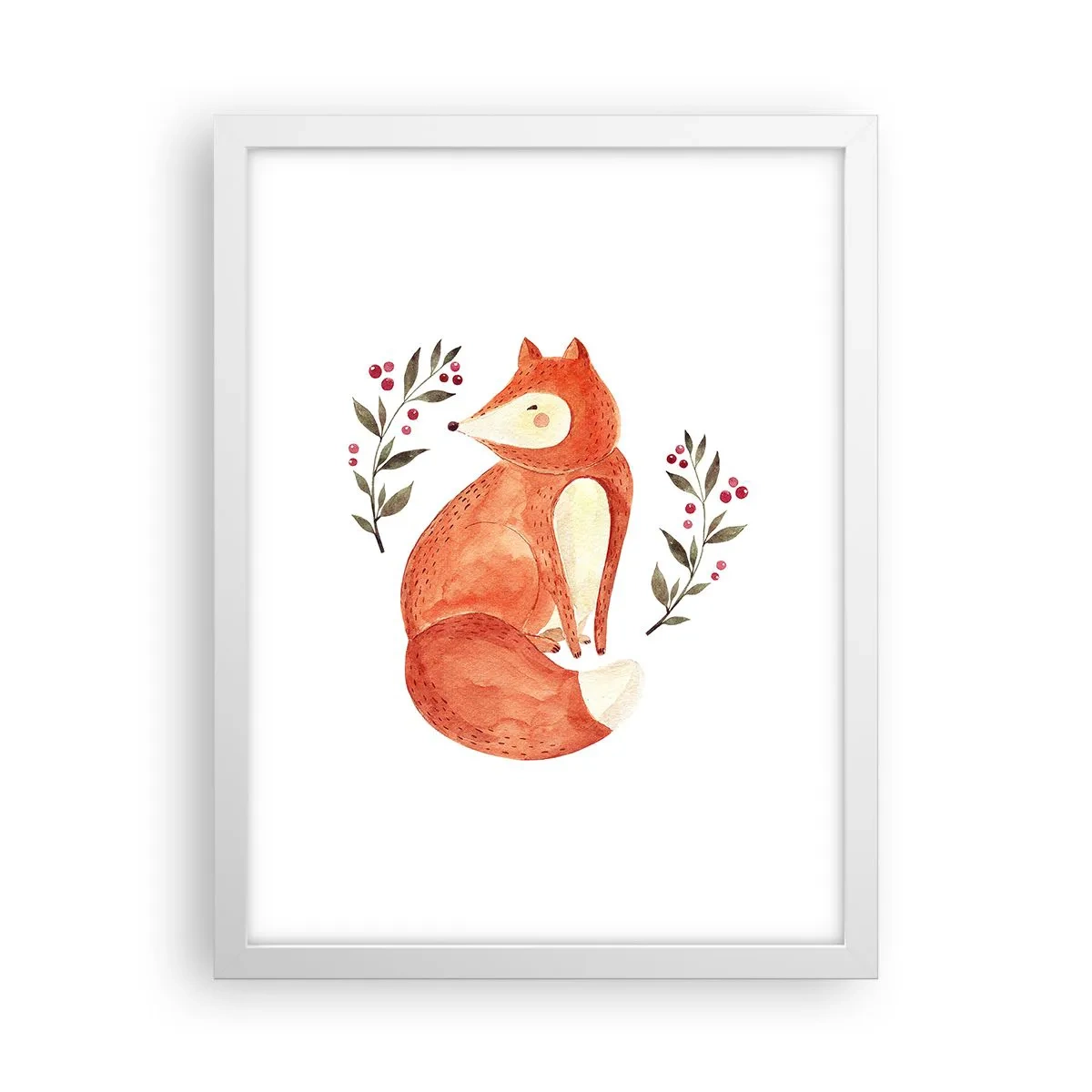 Poster în ramă albă - Micuțul roșcat - 30x40 cm