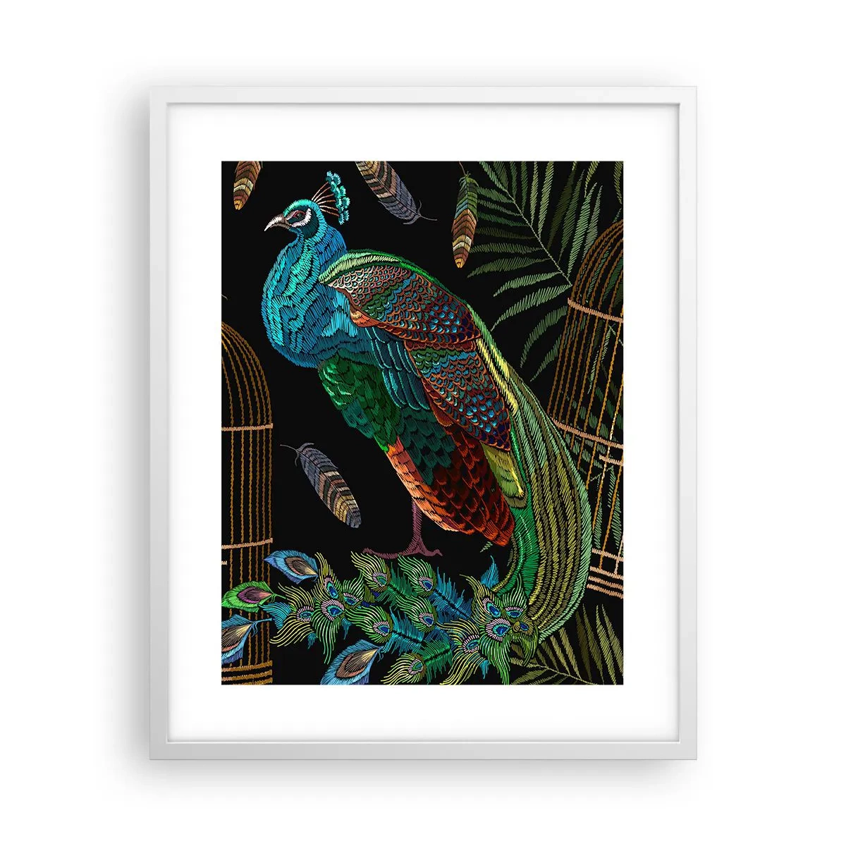 Poster în ramă albă - În veșmânt regal - 40x50 cm