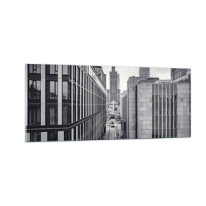 Tablou pe sticlă - Vale citadină din Varșovia - 100x40 cm