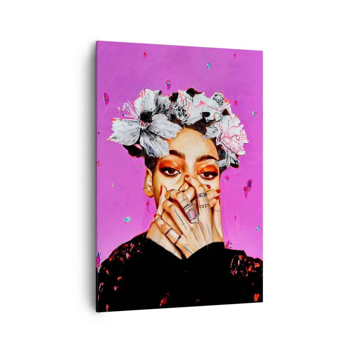 Tablou pe pânză - Un pic nebună - 70x100 cm