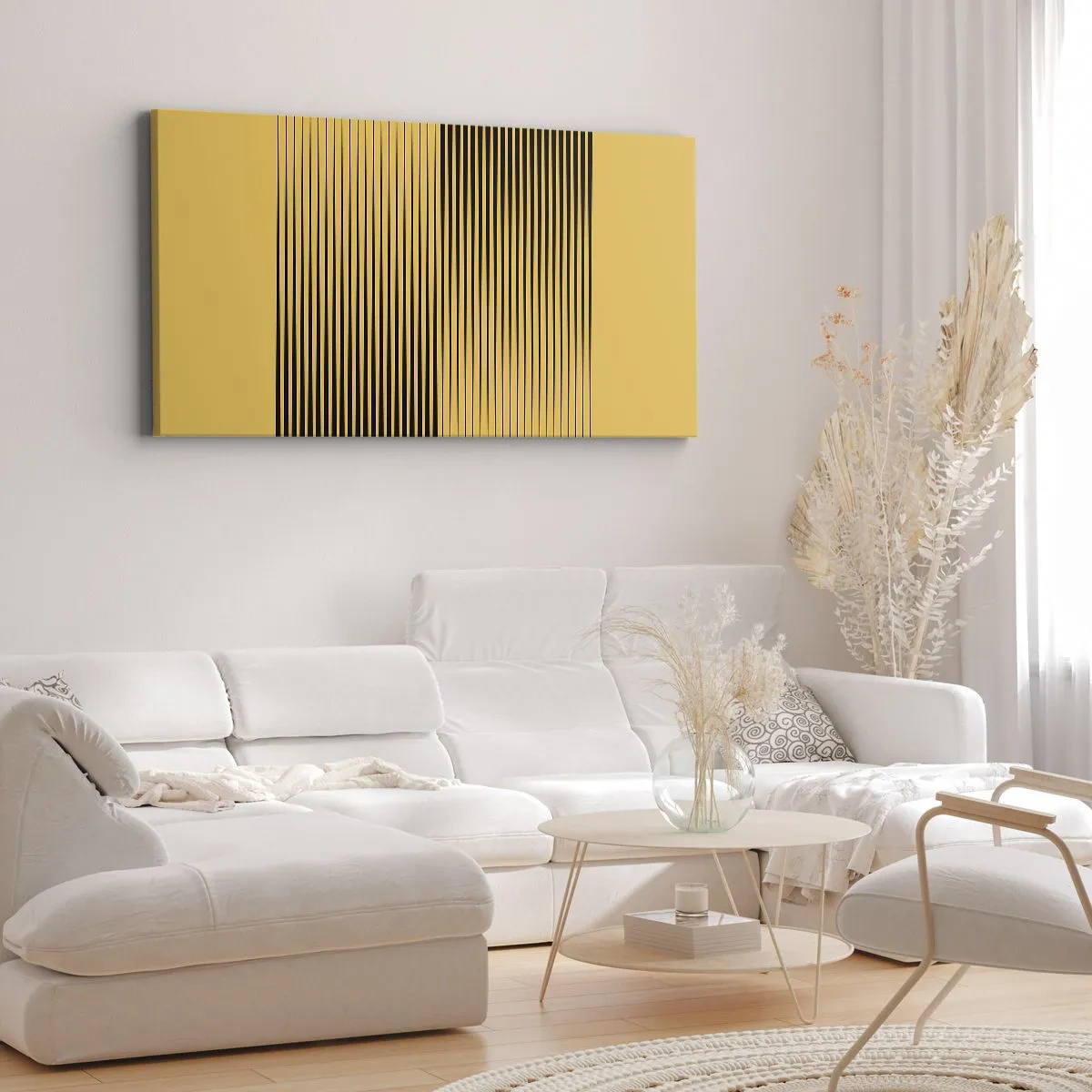 Tablou pe pânză - Pătratul contrariilor - 100x40 cm