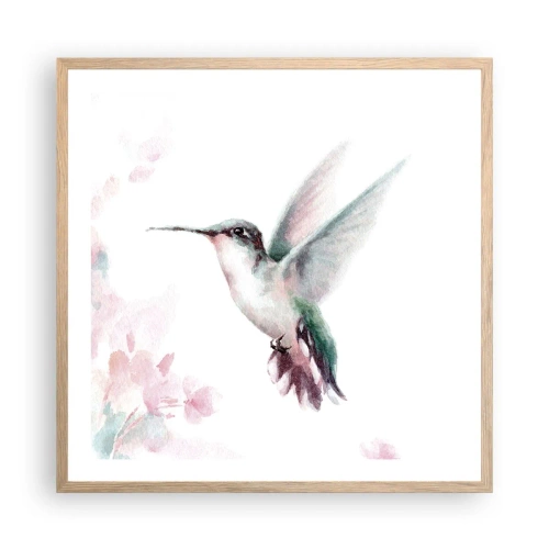 Poster în ramă de stejar deschis - Oprit în mișcare - 60x60 cm
