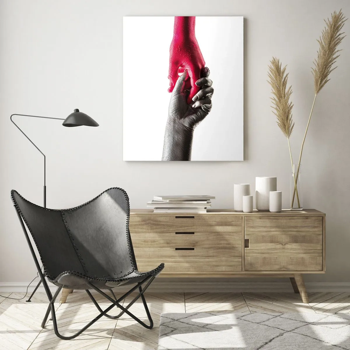 Tablou pe sticlă - Împreună, deși diferiți - 50x70 cm