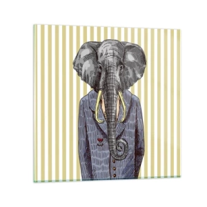 Tablou pe sticlă - Elegant prin natură - 30x30 cm