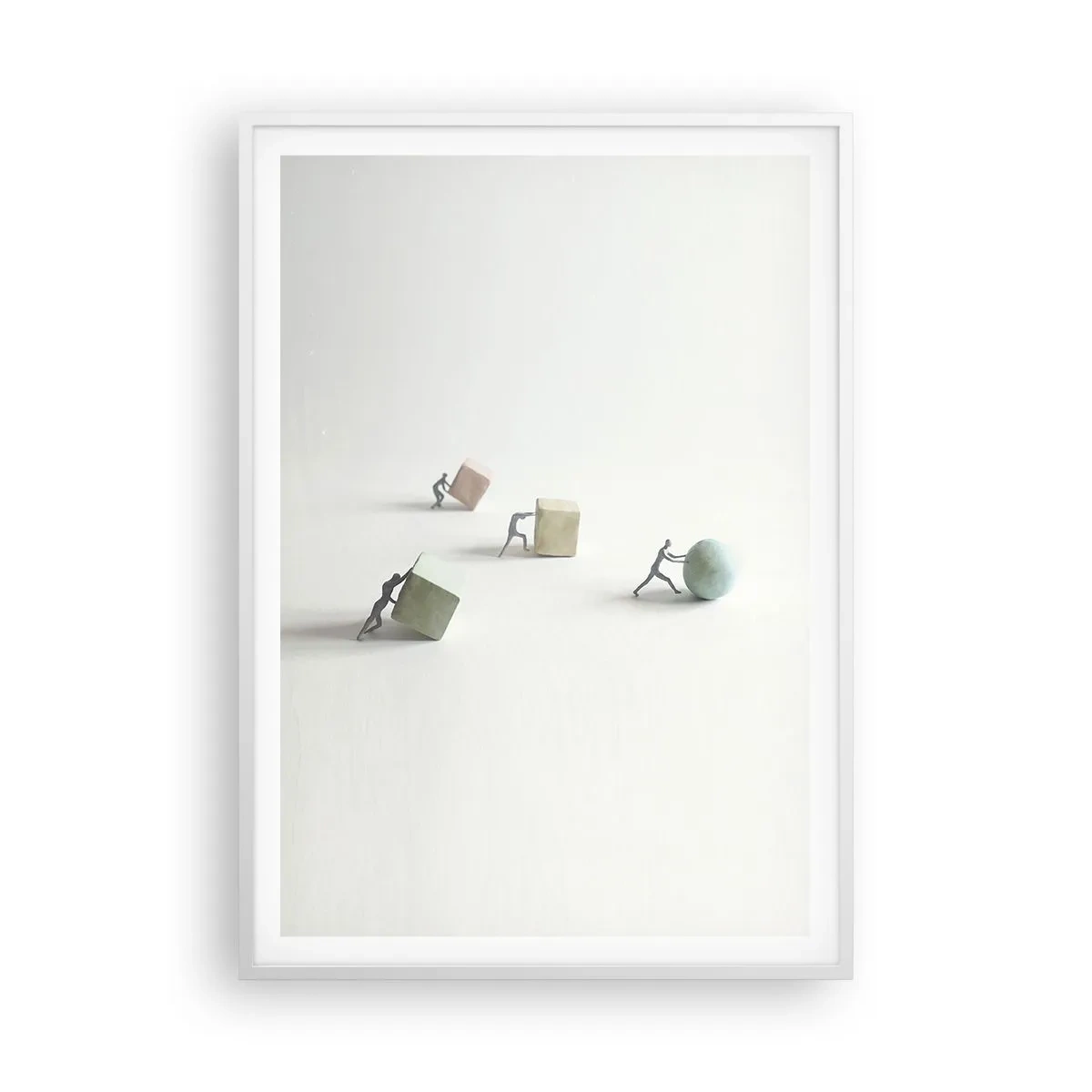 Poster în ramă albă - Viața însăși - 70x100 cm