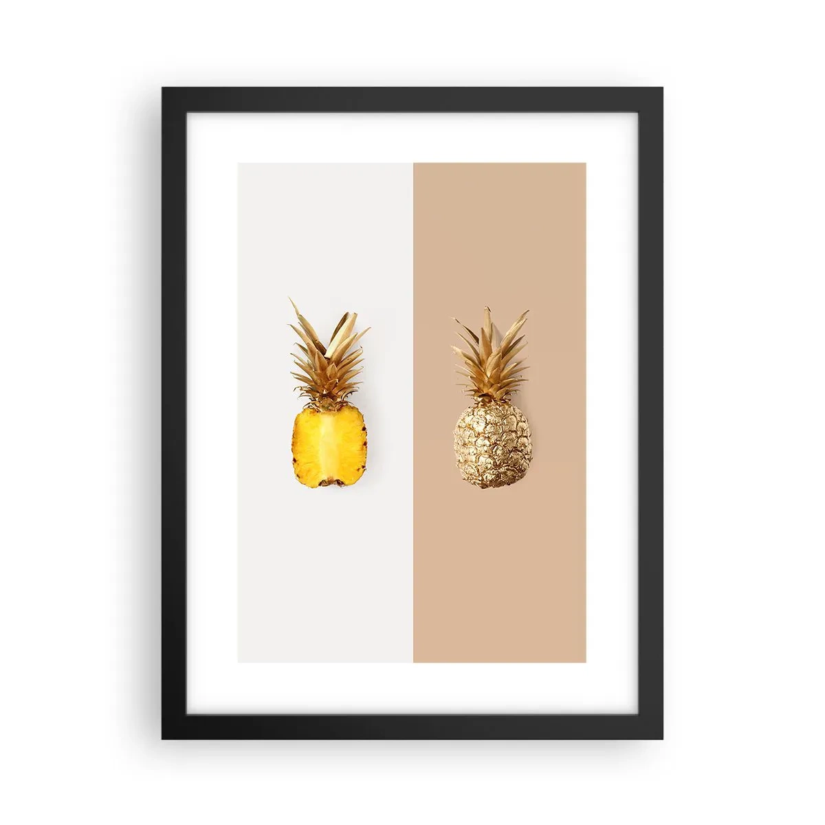 Poster în ramă neagră - Ananas de împărțit - 30x40 cm