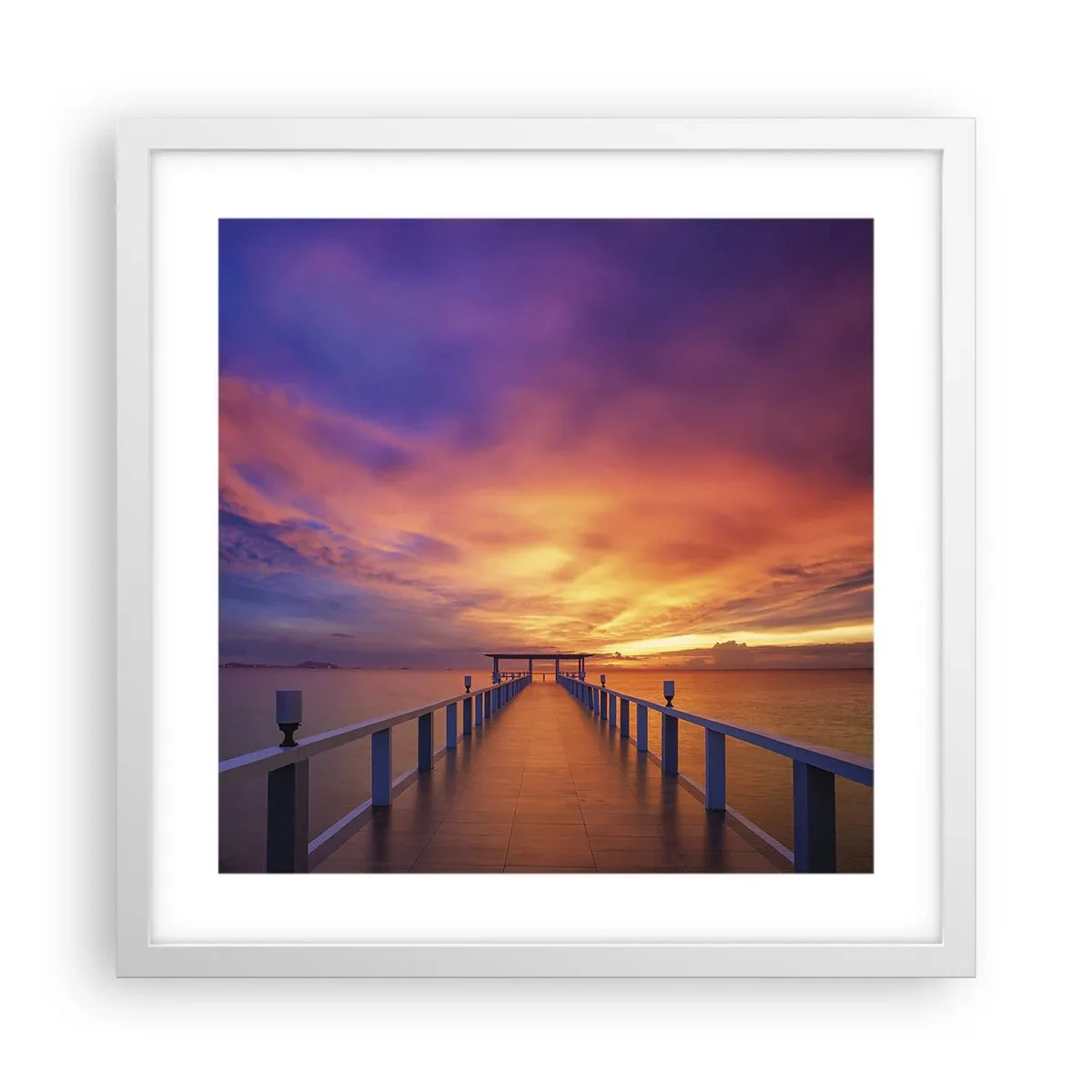 Poster în ramă albă - Fără sfârșit - 40x40 cm