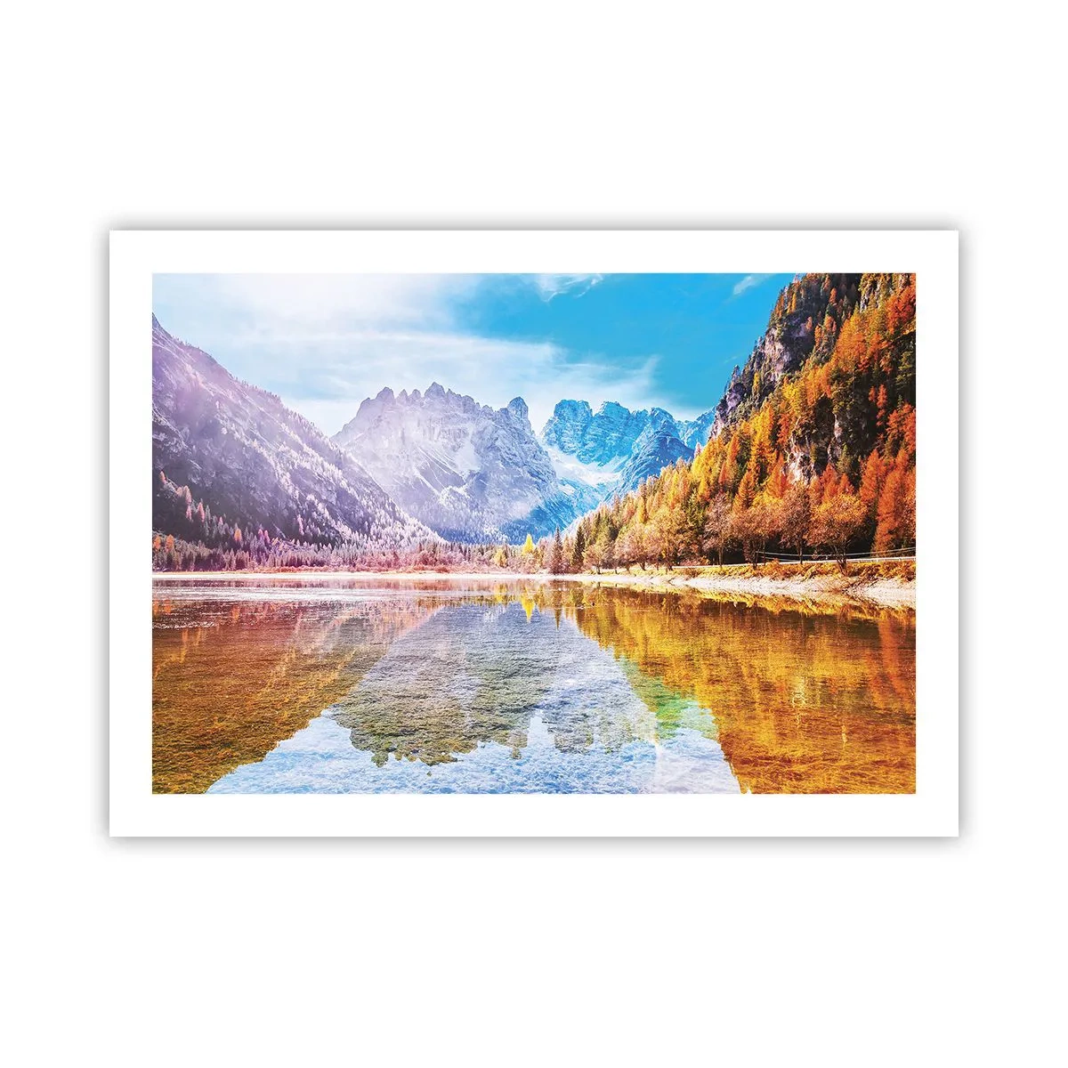 Poster - Iar în munți începe toamna - 70x50 cm