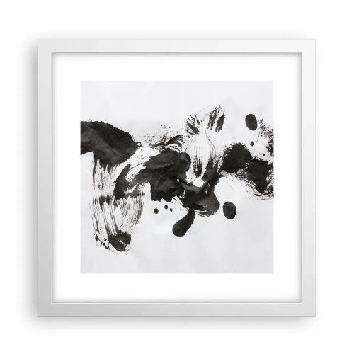 Poster în ramă albă - Metodă în nebunie? - 30x30 cm