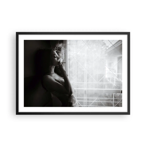 Poster în ramă neagră - Un moment senzual - 70x50 cm
