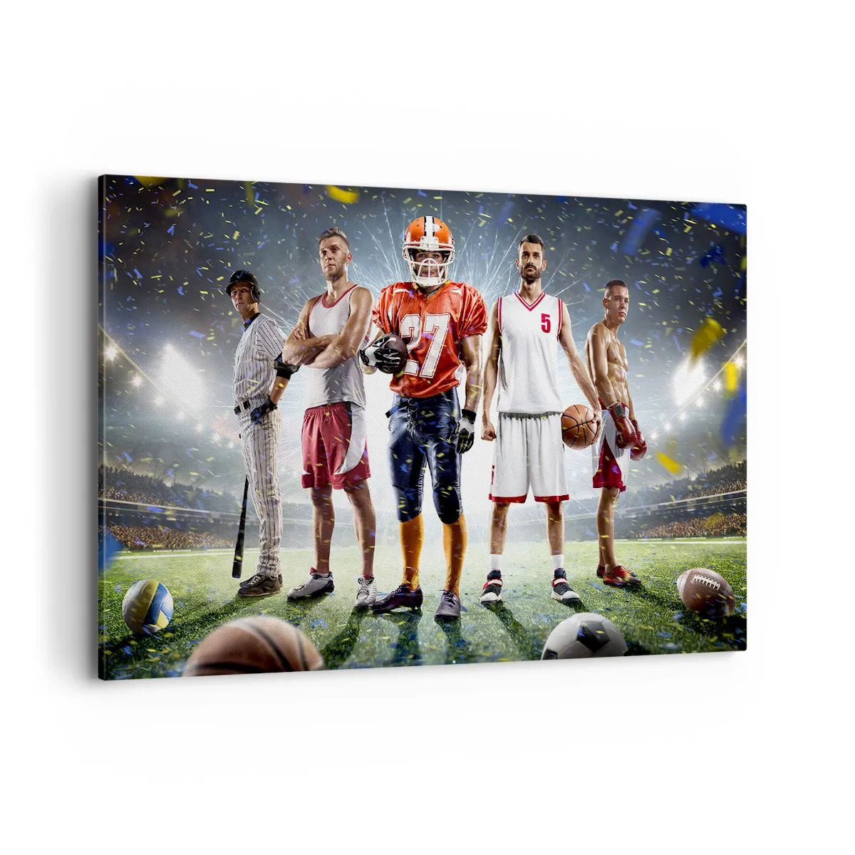 Tablou pe pânză - Gladiatori ai terenului de joc - 120x80 cm